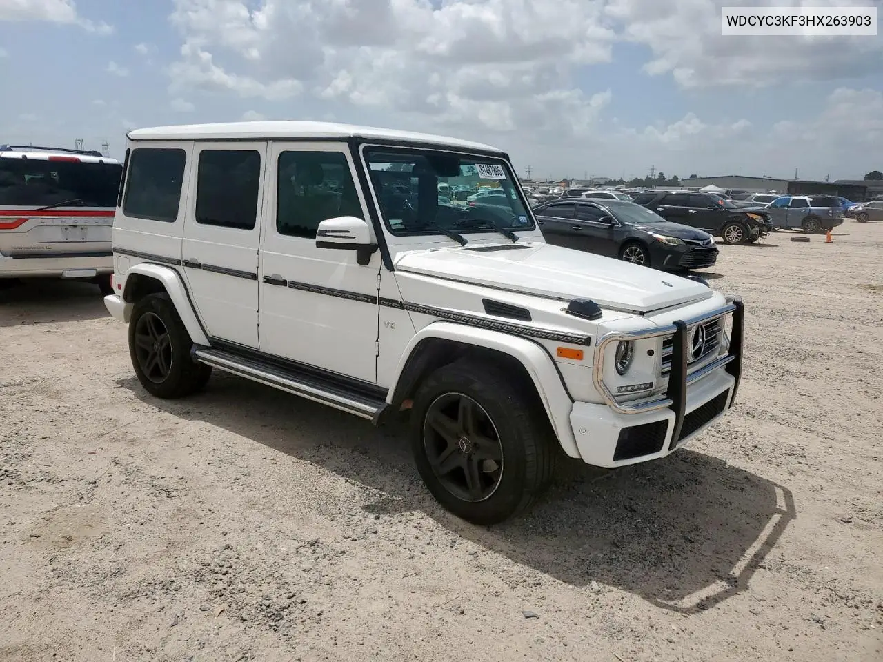 2017 Mercedes-Benz G 550 VIN: WDCYC3KF3HX263903 Lot: 61487805