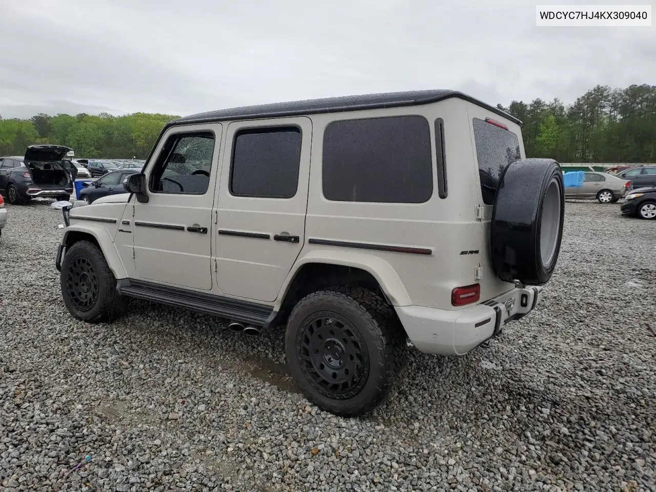 2019 Mercedes-Benz G 63 Amg VIN: WDCYC7HJ4KX309040 Lot: 50767015