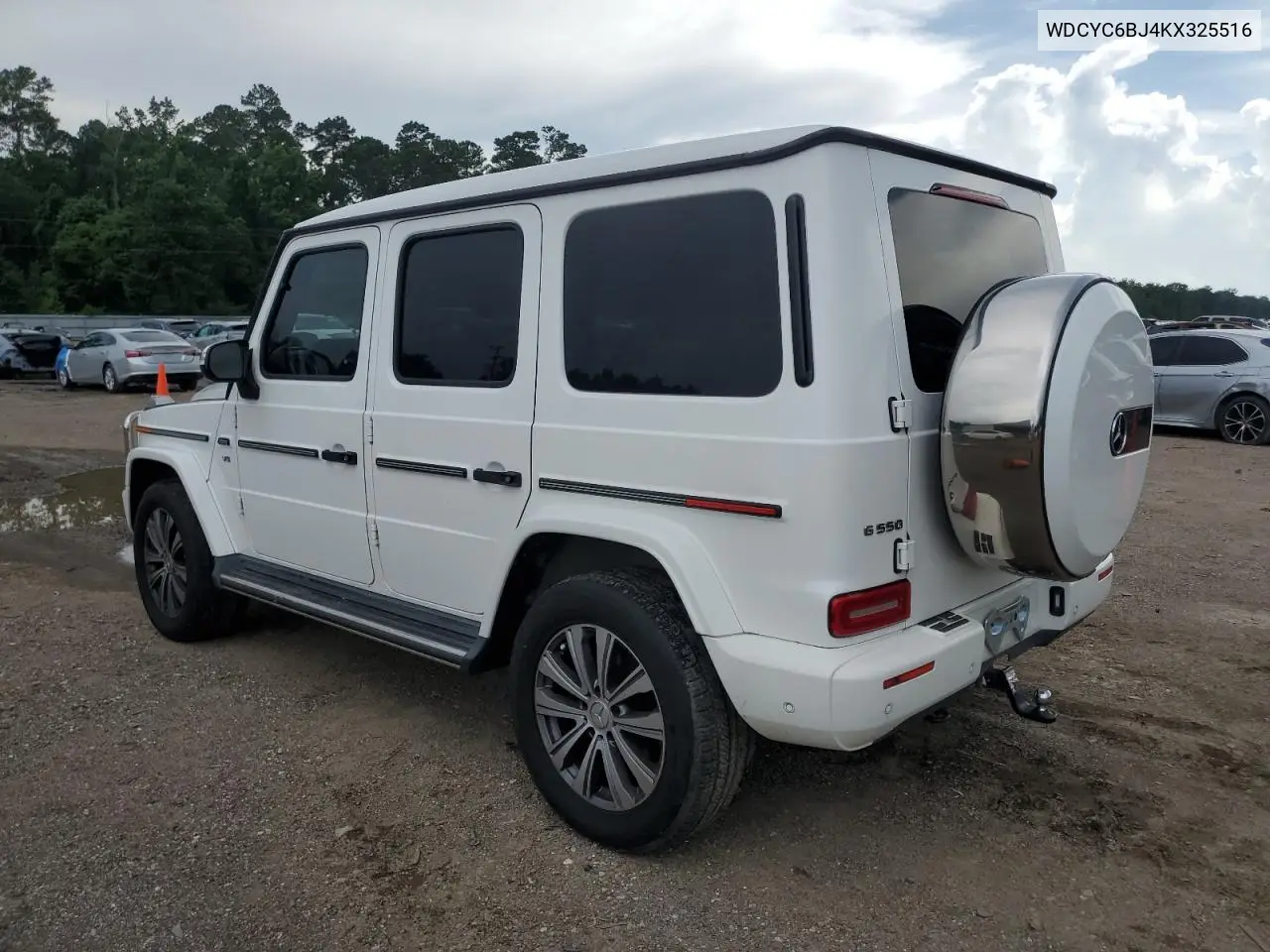 2019 Mercedes-Benz G 550 VIN: WDCYC6BJ4KX325516 Lot: 61050515