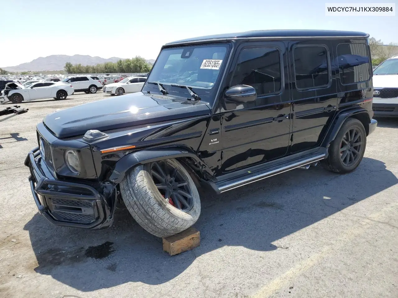 2019 Mercedes-Benz G 63 Amg VIN: WDCYC7HJ1KX309884 Lot: 62351365