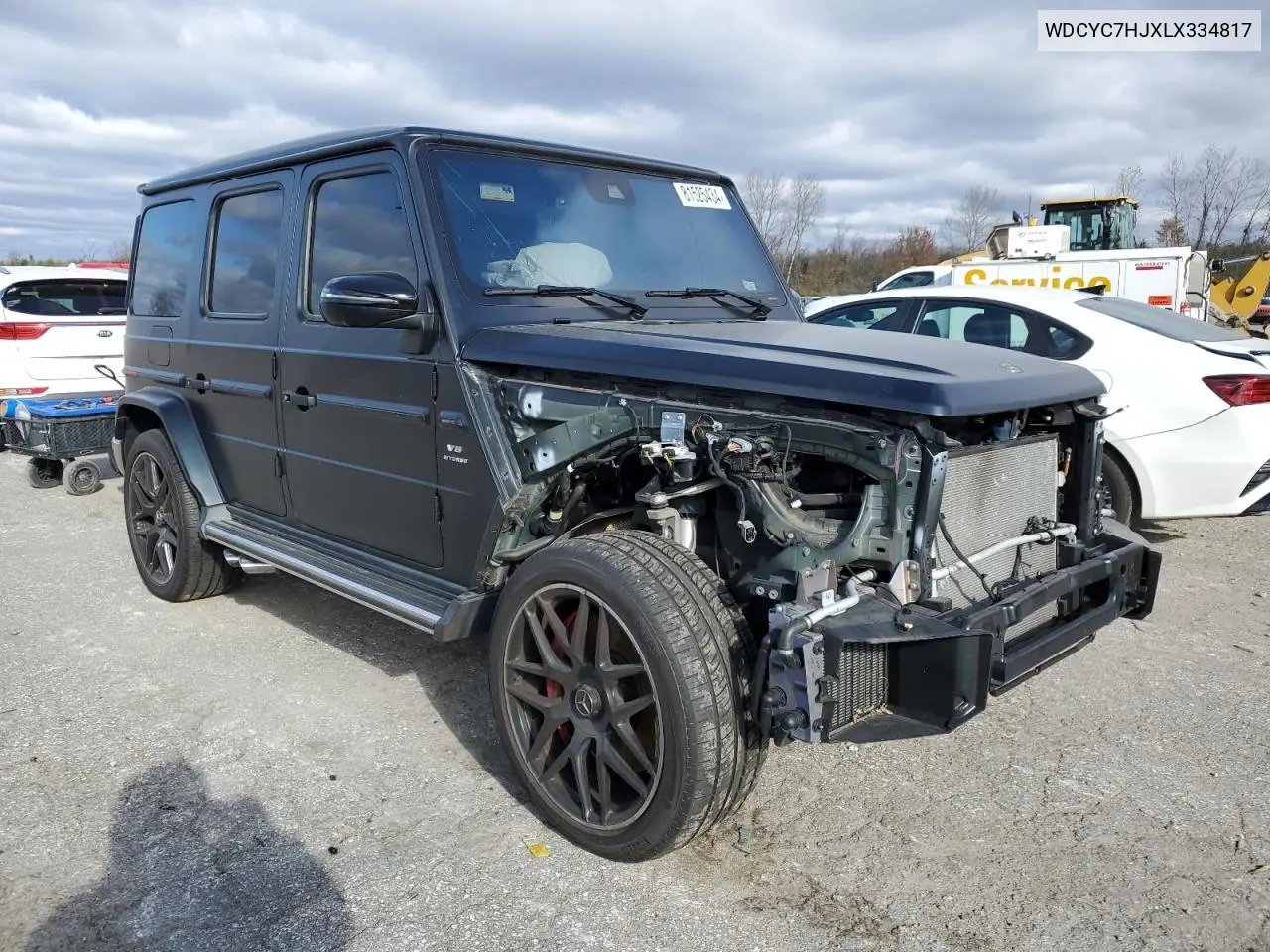 2020 Mercedes-Benz G 63 Amg VIN: WDCYC7HJXLX334817 Lot: 81525434