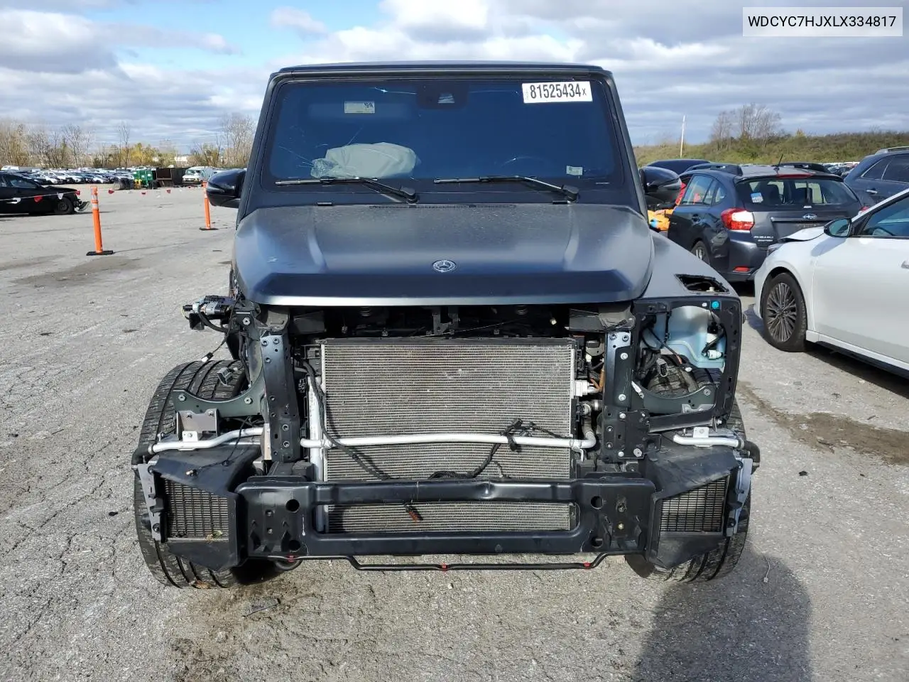 2020 Mercedes-Benz G 63 Amg VIN: WDCYC7HJXLX334817 Lot: 81525434