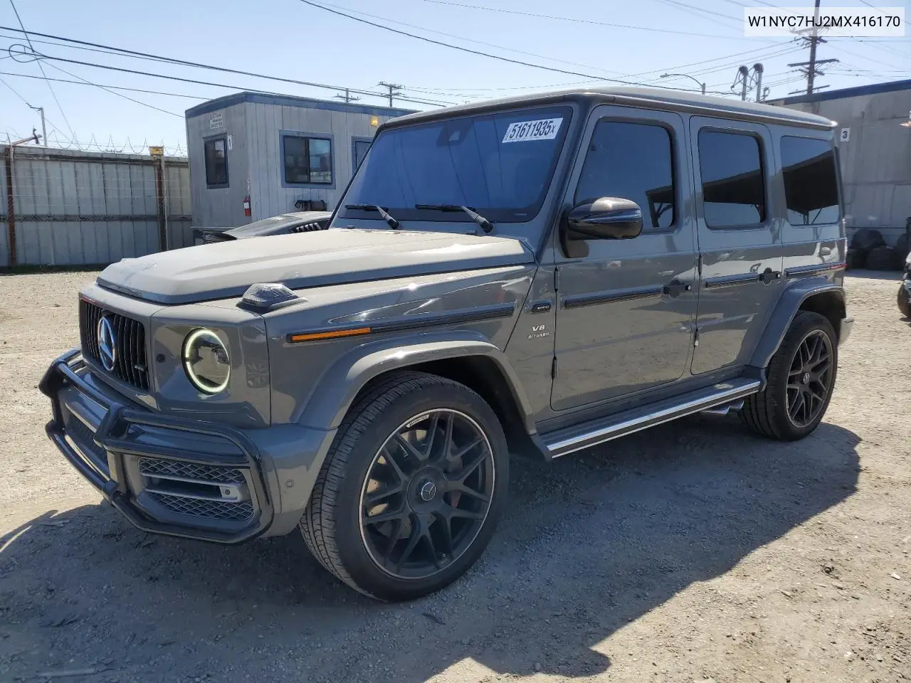 2021 Mercedes-Benz G 63 Amg VIN: W1NYC7HJ2MX416170 Lot: 51611935