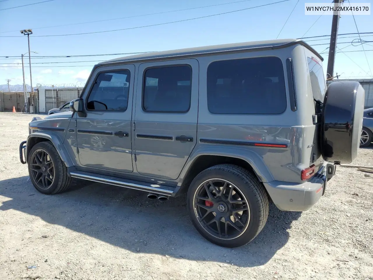 2021 Mercedes-Benz G 63 Amg VIN: W1NYC7HJ2MX416170 Lot: 51611935