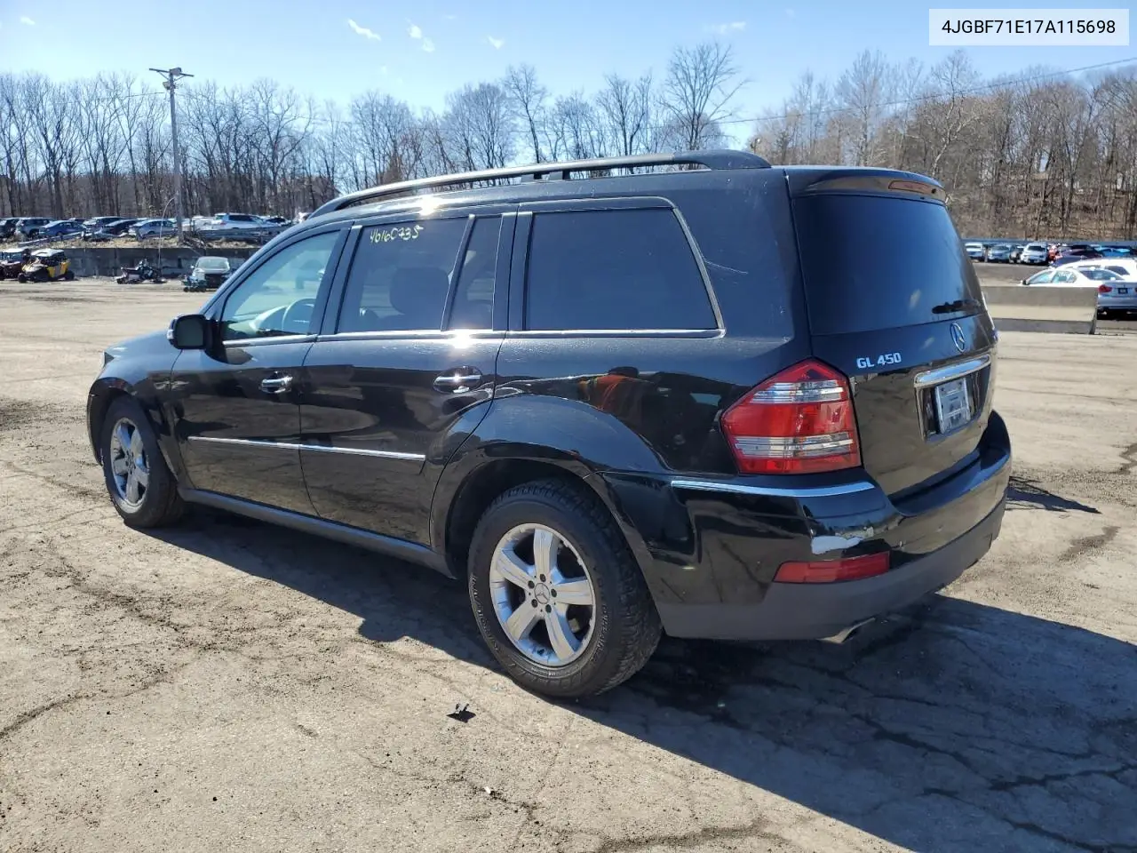2007 Mercedes-Benz Gl 450 4Matic VIN: 4JGBF71E17A115698 Lot: 46160735