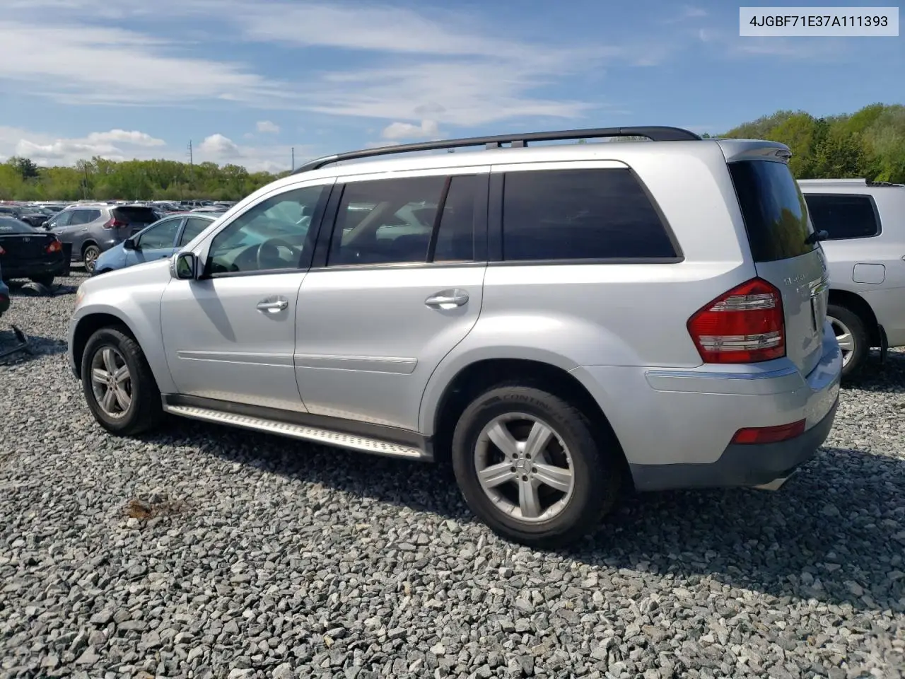 2007 Mercedes-Benz Gl 450 4Matic VIN: 4JGBF71E37A111393 Lot: 56185135