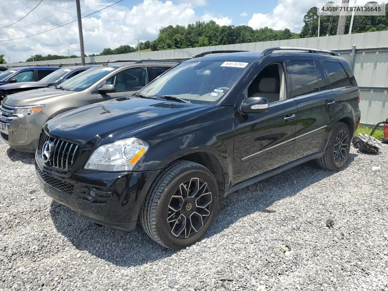 2007 Mercedes-Benz Gl 450 4Matic VIN: 4JGBF71E87A136645 Lot: 63075295