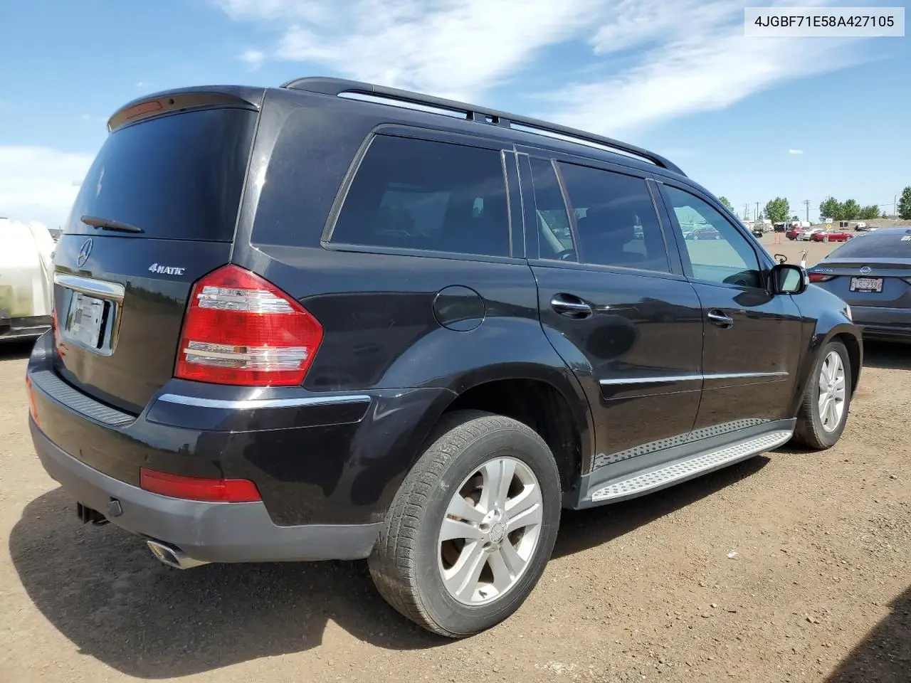 2008 Mercedes-Benz Gl 450 4Matic VIN: 4JGBF71E58A427105 Lot: 62781235