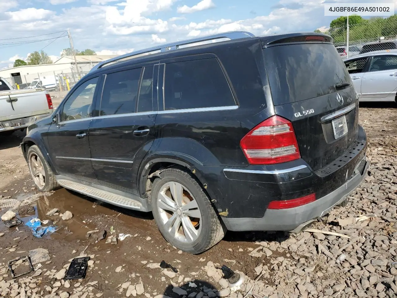 2009 Mercedes-Benz Gl 550 4Matic VIN: 4JGBF86E49A501002 Lot: 56225565
