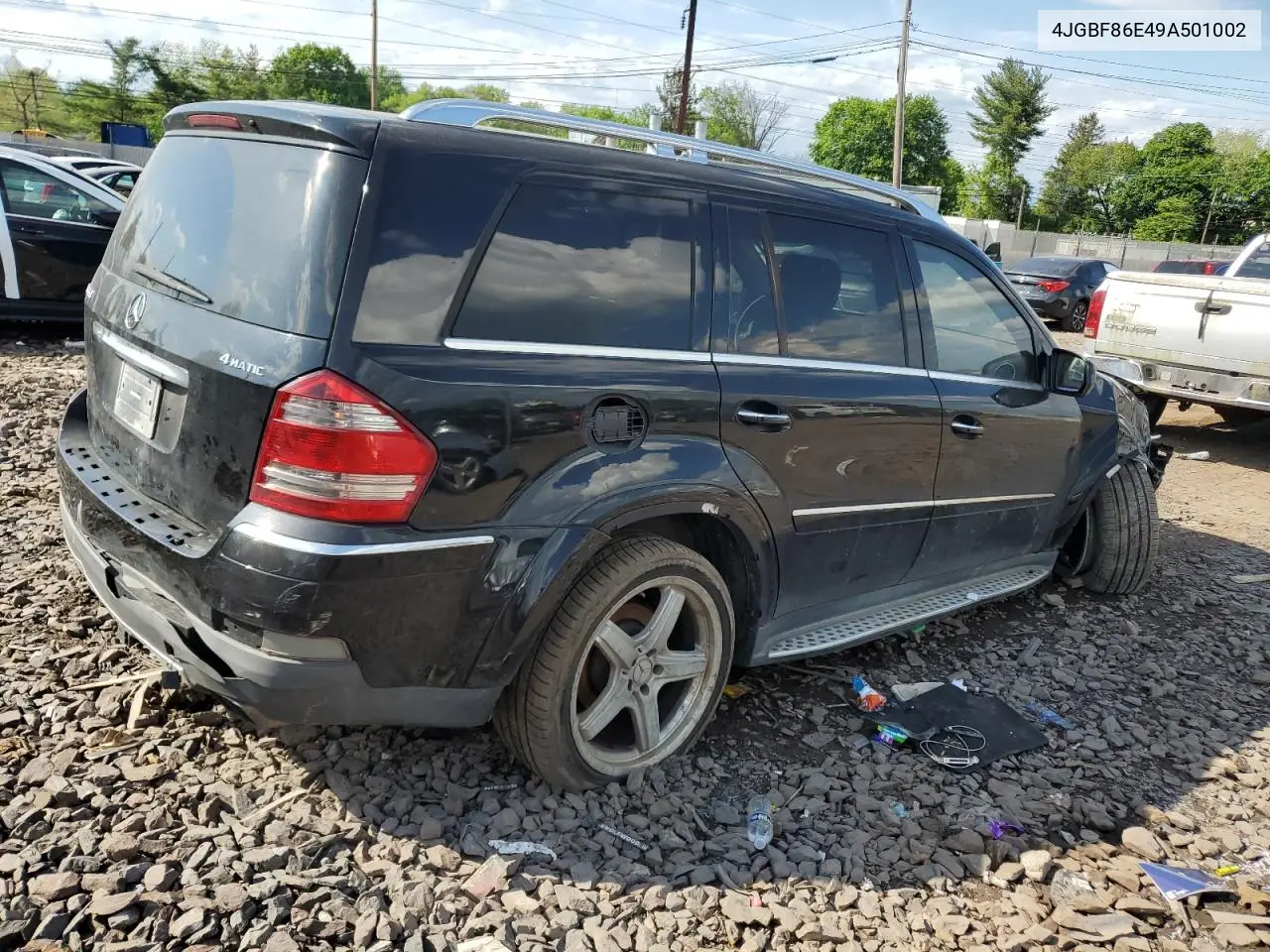 2009 Mercedes-Benz Gl 550 4Matic VIN: 4JGBF86E49A501002 Lot: 56225565