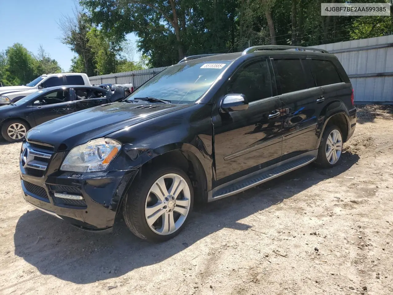 2010 Mercedes-Benz Gl 450 4Matic VIN: 4JGBF7BE2AA599385 Lot: 55153585