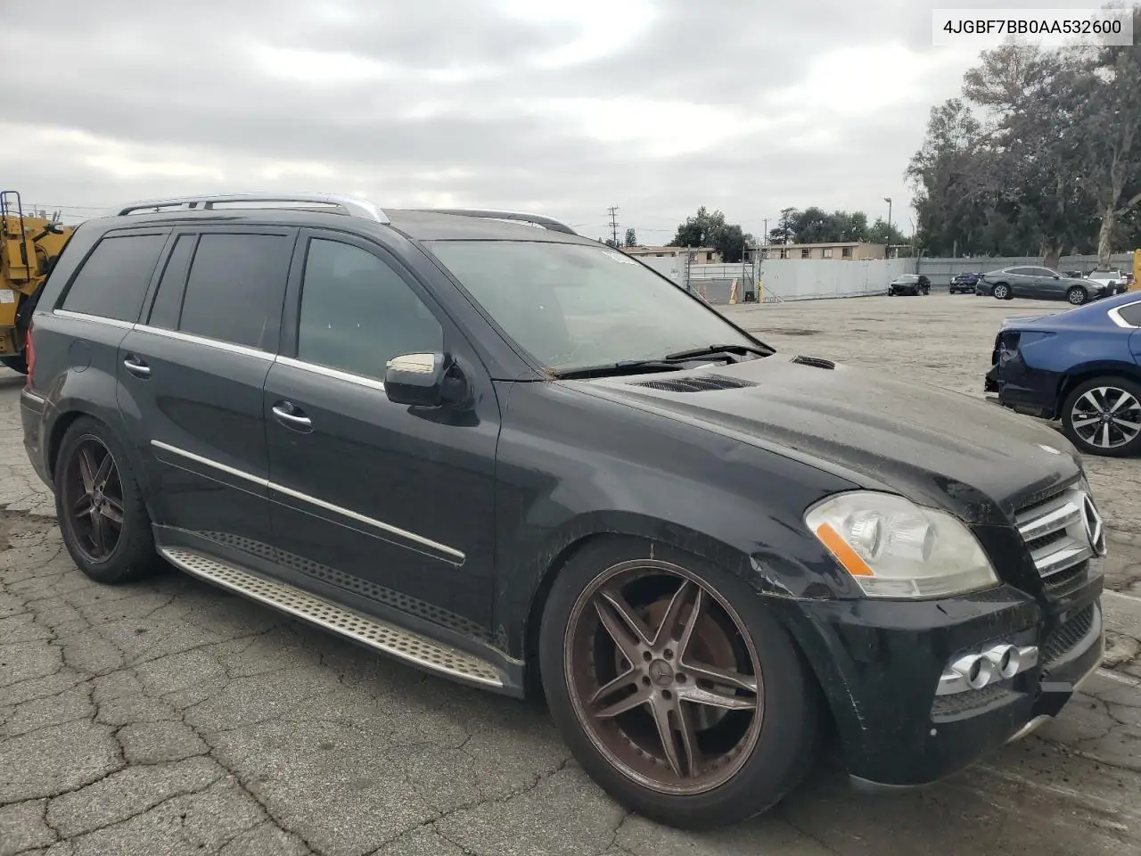 2010 Mercedes-Benz Gl 450 4Matic VIN: 4JGBF7BB0AA532600 Lot: 55902445