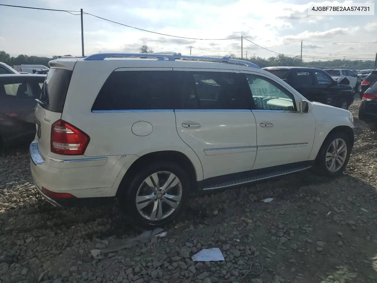 2010 Mercedes-Benz Gl 450 4Matic VIN: 4JGBF7BE2AA574731 Lot: 62141825