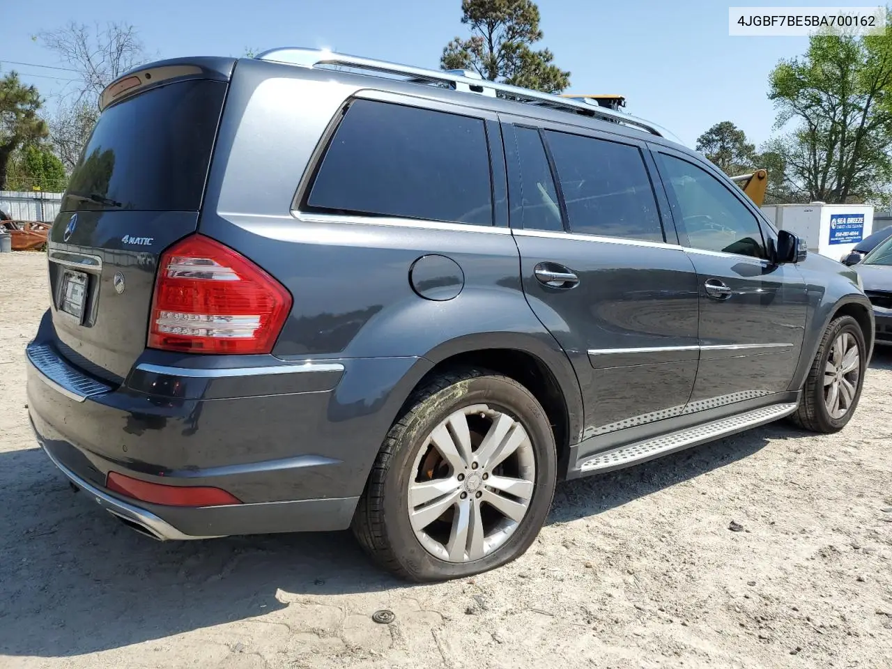 2011 Mercedes-Benz Gl 450 4Matic VIN: 4JGBF7BE5BA700162 Lot: 53228045