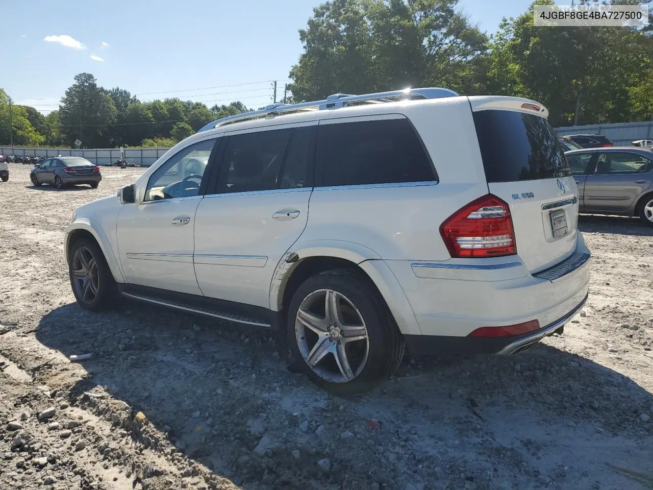 2011 Mercedes-Benz Gl 550 4Matic VIN: 4JGBF8GE4BA727500 Lot: 55490605