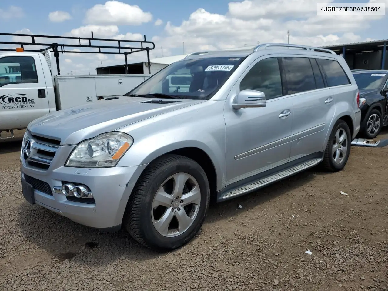 2011 Mercedes-Benz Gl 450 4Matic VIN: 4JGBF7BE3BA638504 Lot: 62951765