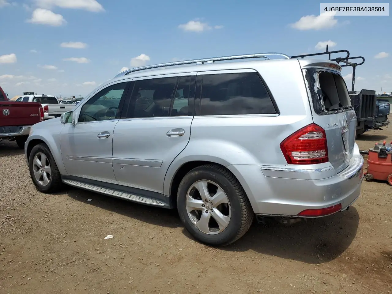 2011 Mercedes-Benz Gl 450 4Matic VIN: 4JGBF7BE3BA638504 Lot: 62951765