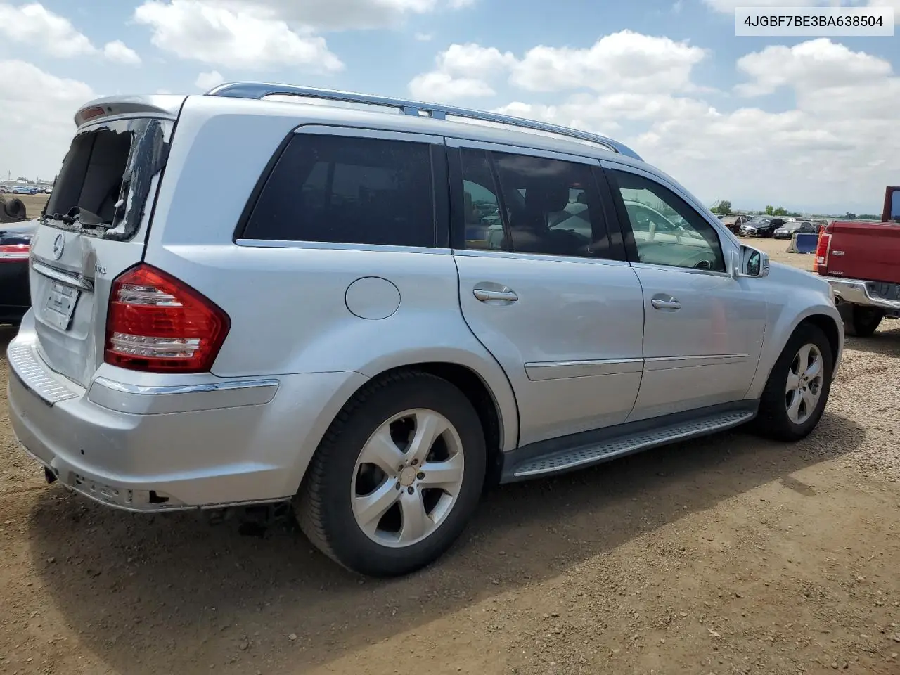 2011 Mercedes-Benz Gl 450 4Matic VIN: 4JGBF7BE3BA638504 Lot: 62951765