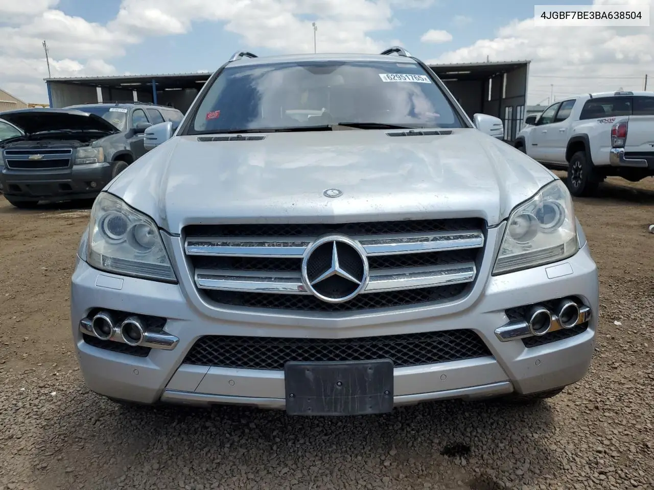 2011 Mercedes-Benz Gl 450 4Matic VIN: 4JGBF7BE3BA638504 Lot: 62951765