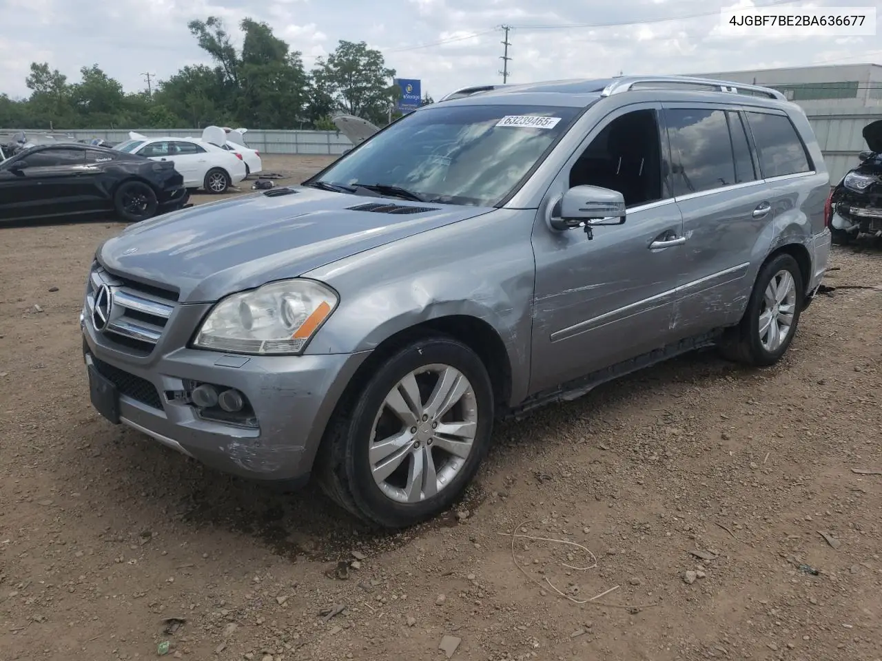 2011 Mercedes-Benz Gl 450 4Matic VIN: 4JGBF7BE2BA636677 Lot: 63239465