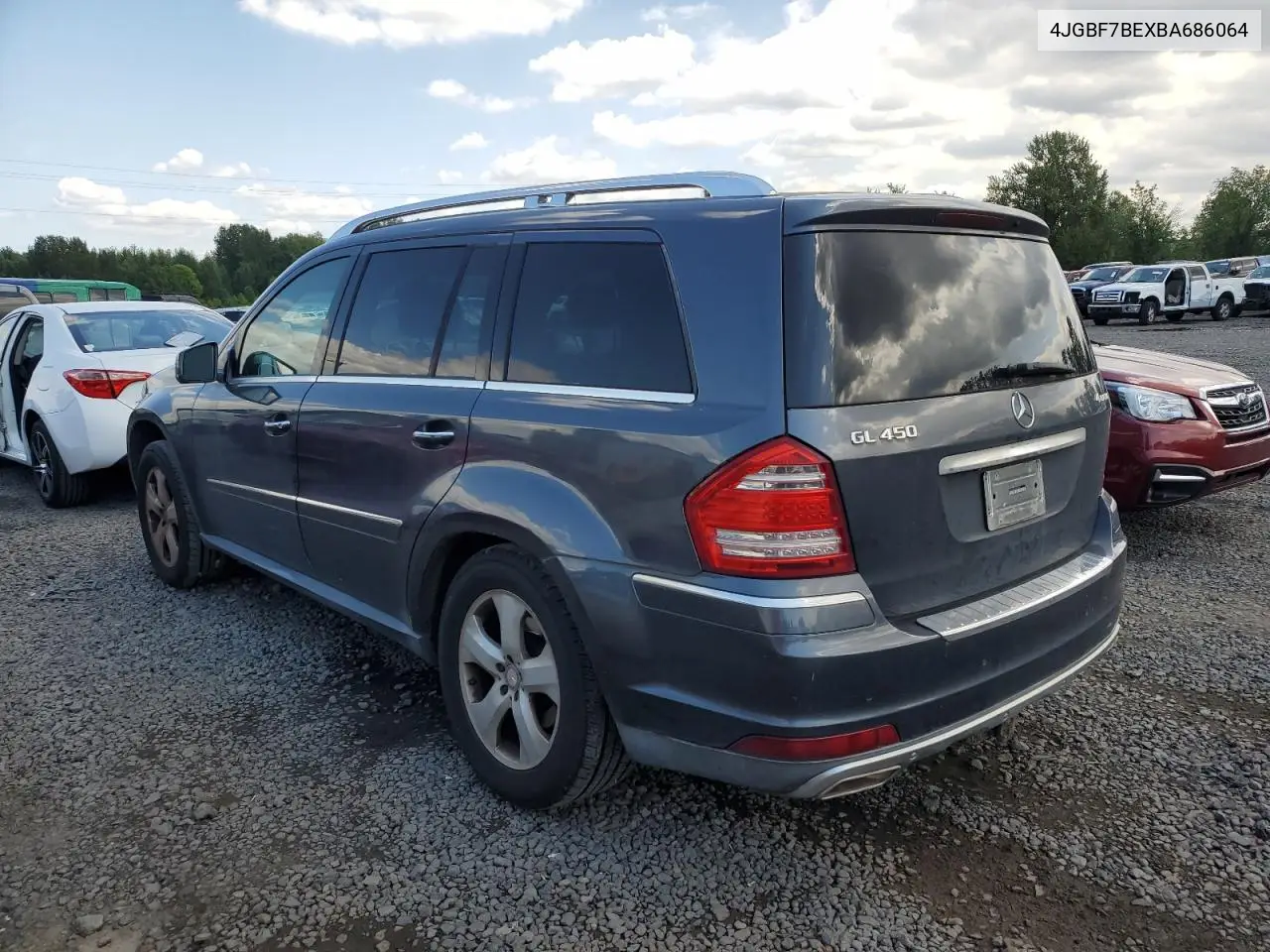 2011 Mercedes-Benz Gl 450 4Matic VIN: 4JGBF7BEXBA686064 Lot: 65790805