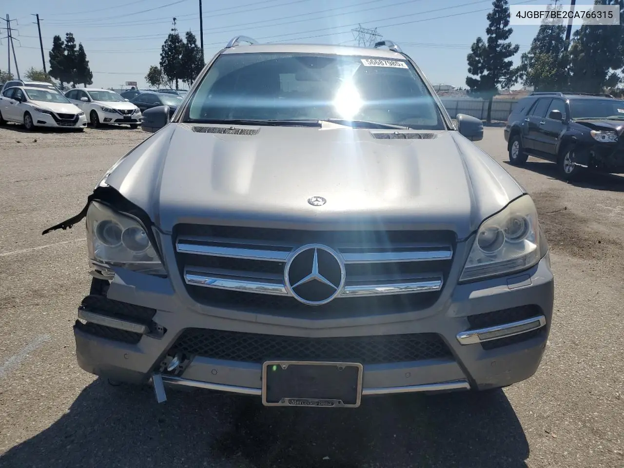 2012 Mercedes-Benz Gl 450 4Matic VIN: 4JGBF7BE2CA766315 Lot: 56687985