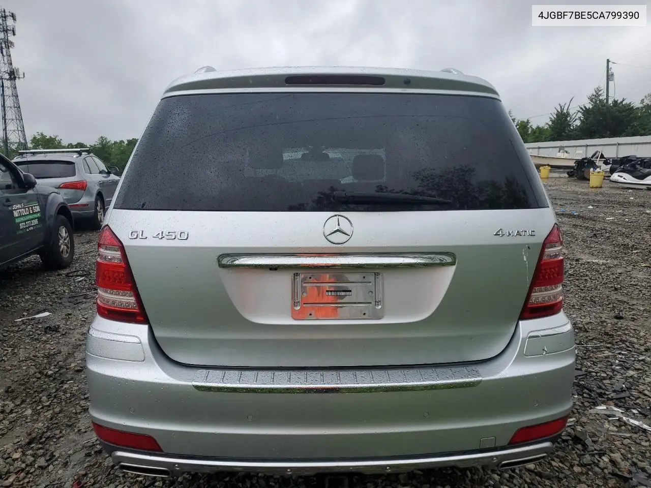 2012 Mercedes-Benz Gl 450 4Matic VIN: 4JGBF7BE5CA799390 Lot: 56833415