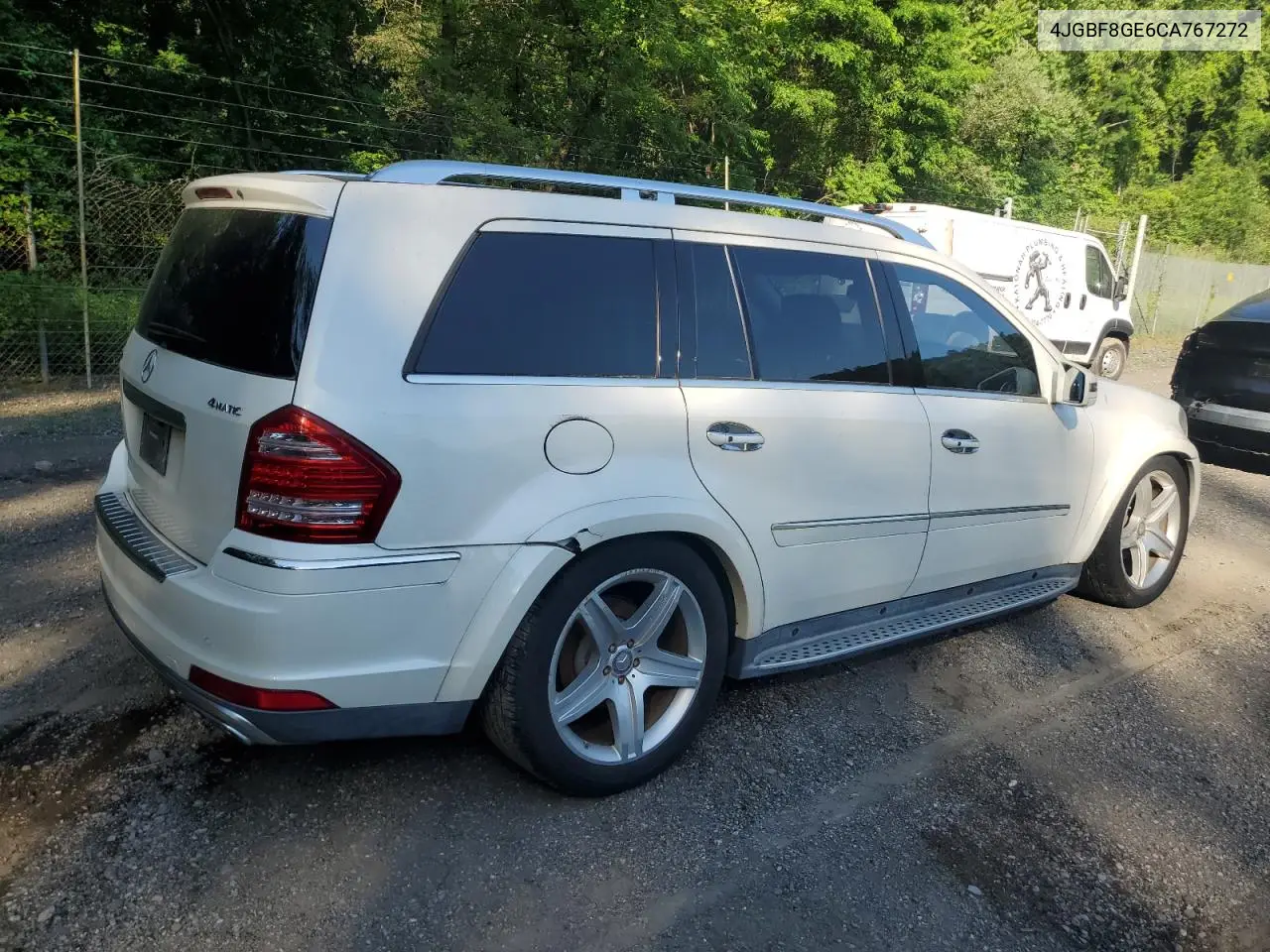 2012 Mercedes-Benz Gl 550 4Matic VIN: 4JGBF8GE6CA767272 Lot: 62421745