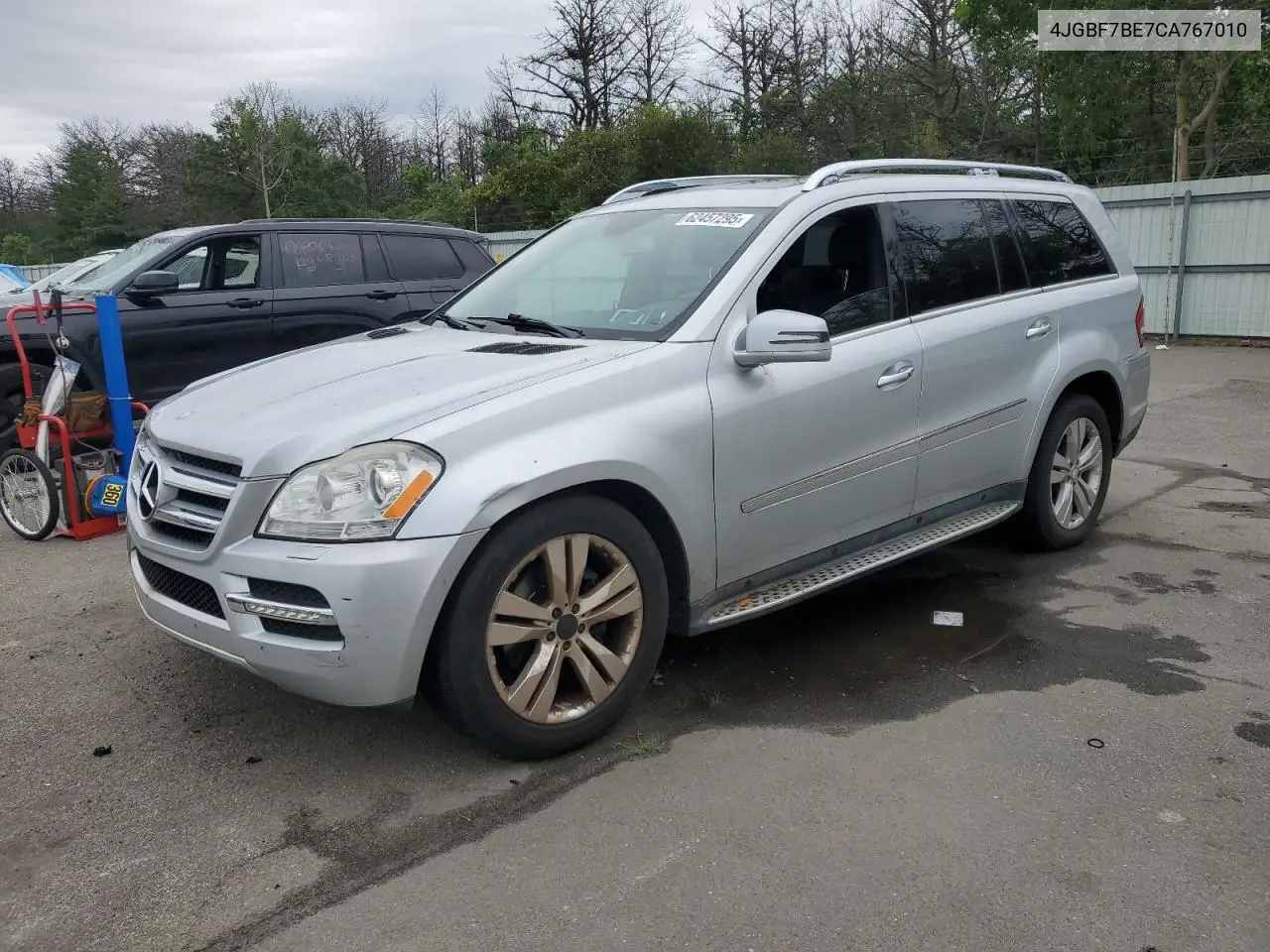 2012 Mercedes-Benz Gl 450 4Matic VIN: 4JGBF7BE7CA767010 Lot: 62457295
