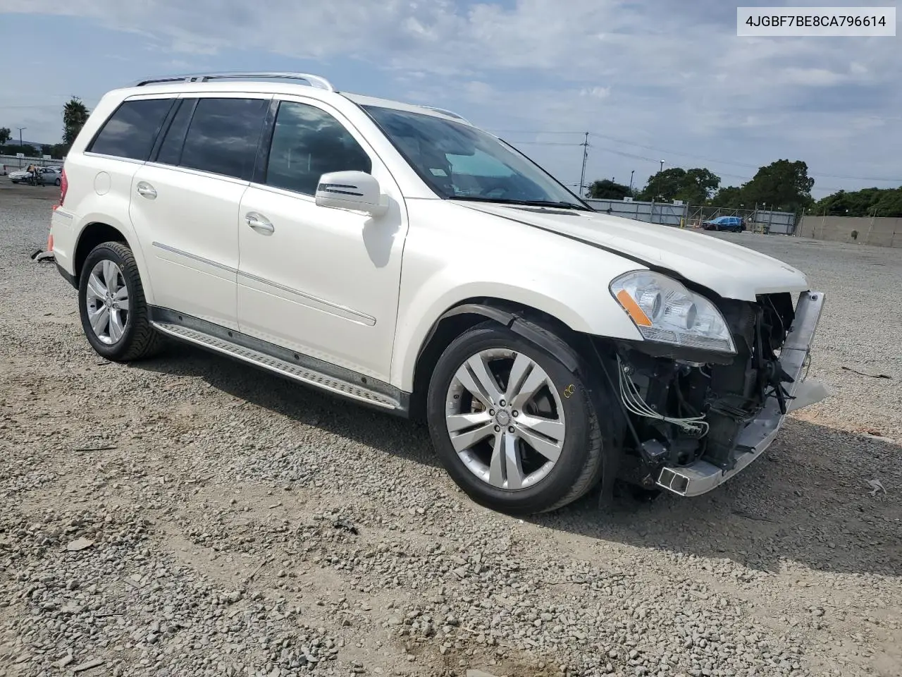 2012 Mercedes-Benz Gl 450 4Matic VIN: 4JGBF7BE8CA796614 Lot: 65090095