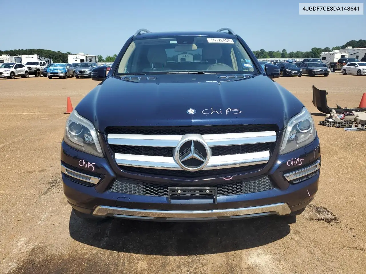 2013 Mercedes-Benz Gl 450 4Matic VIN: 4JGDF7CE3DA148641 Lot: 55722455