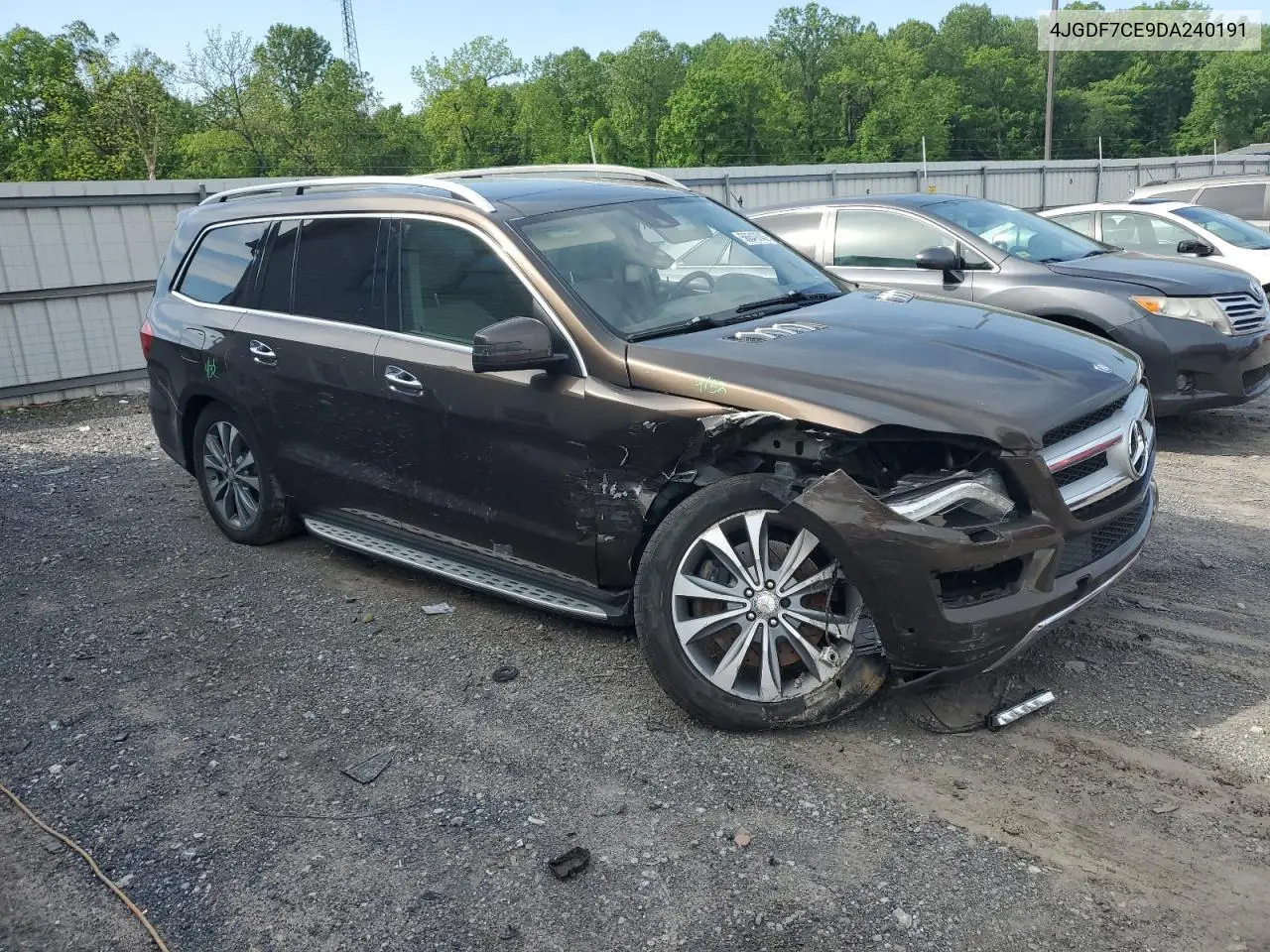 2013 Mercedes-Benz Gl 450 4Matic VIN: 4JGDF7CE9DA240191 Lot: 56649745