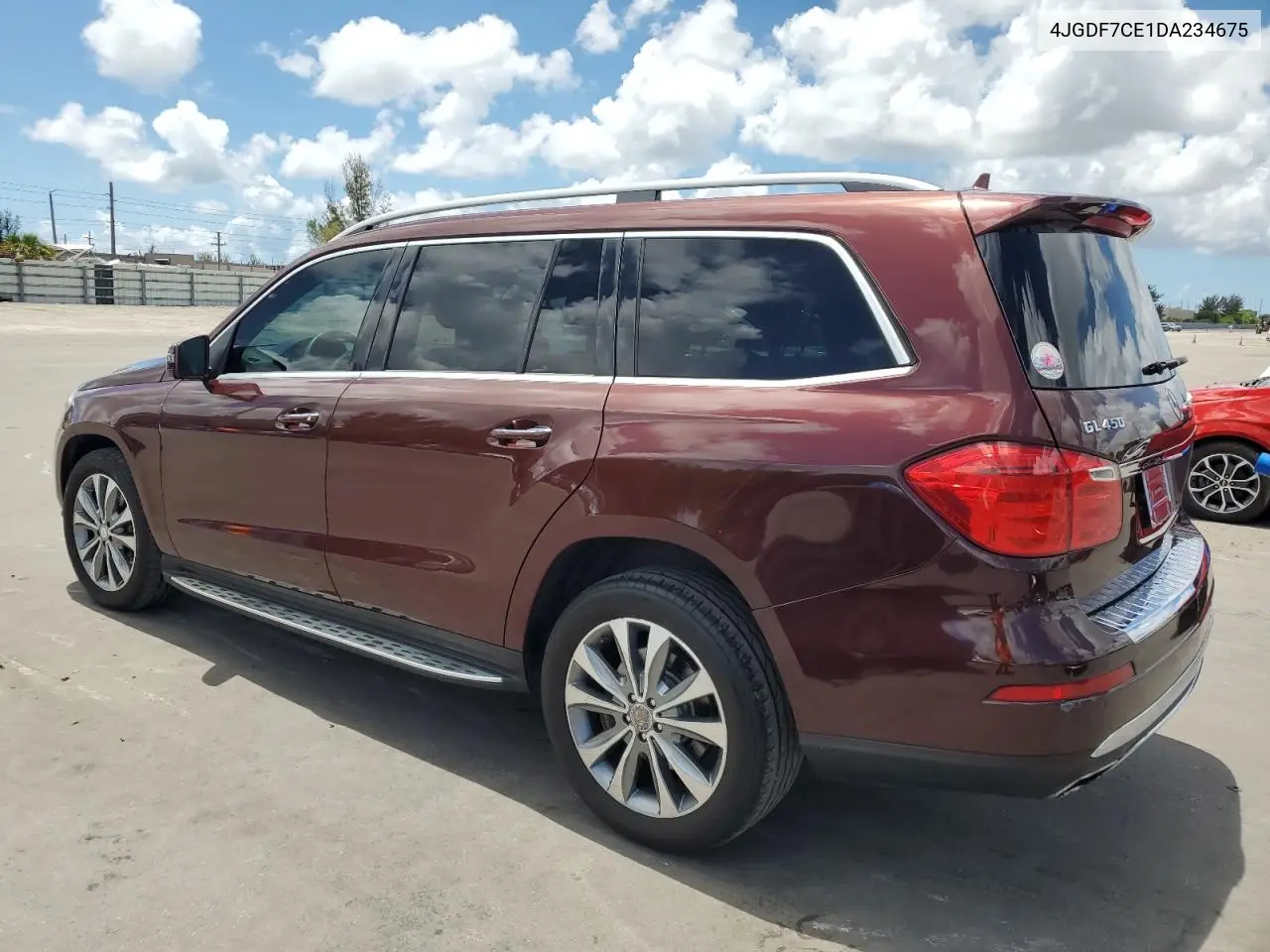 2013 Mercedes-Benz Gl 450 4Matic VIN: 4JGDF7CE1DA234675 Lot: 62461835