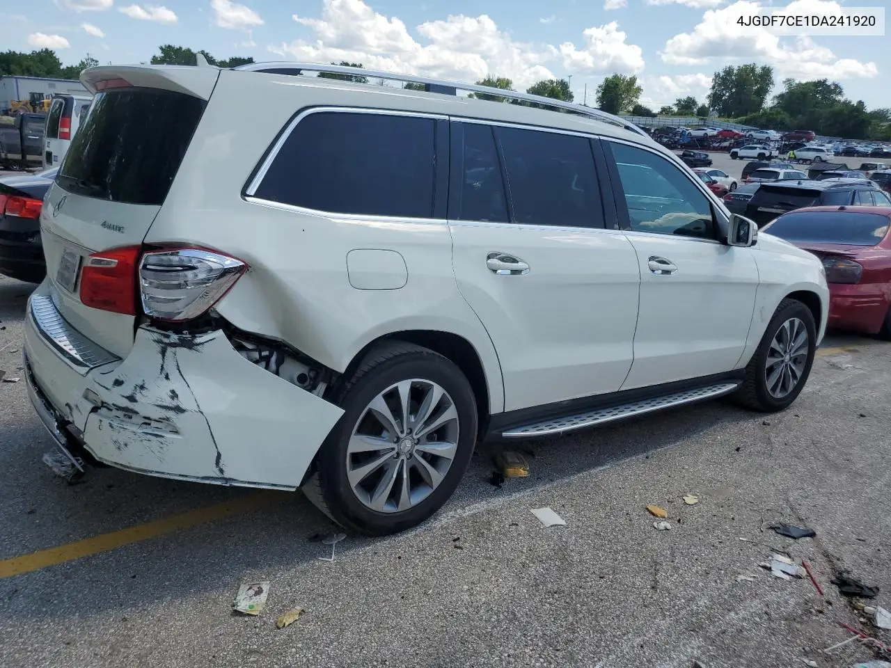 2013 Mercedes-Benz Gl 450 4Matic VIN: 4JGDF7CE1DA241920 Lot: 62678405