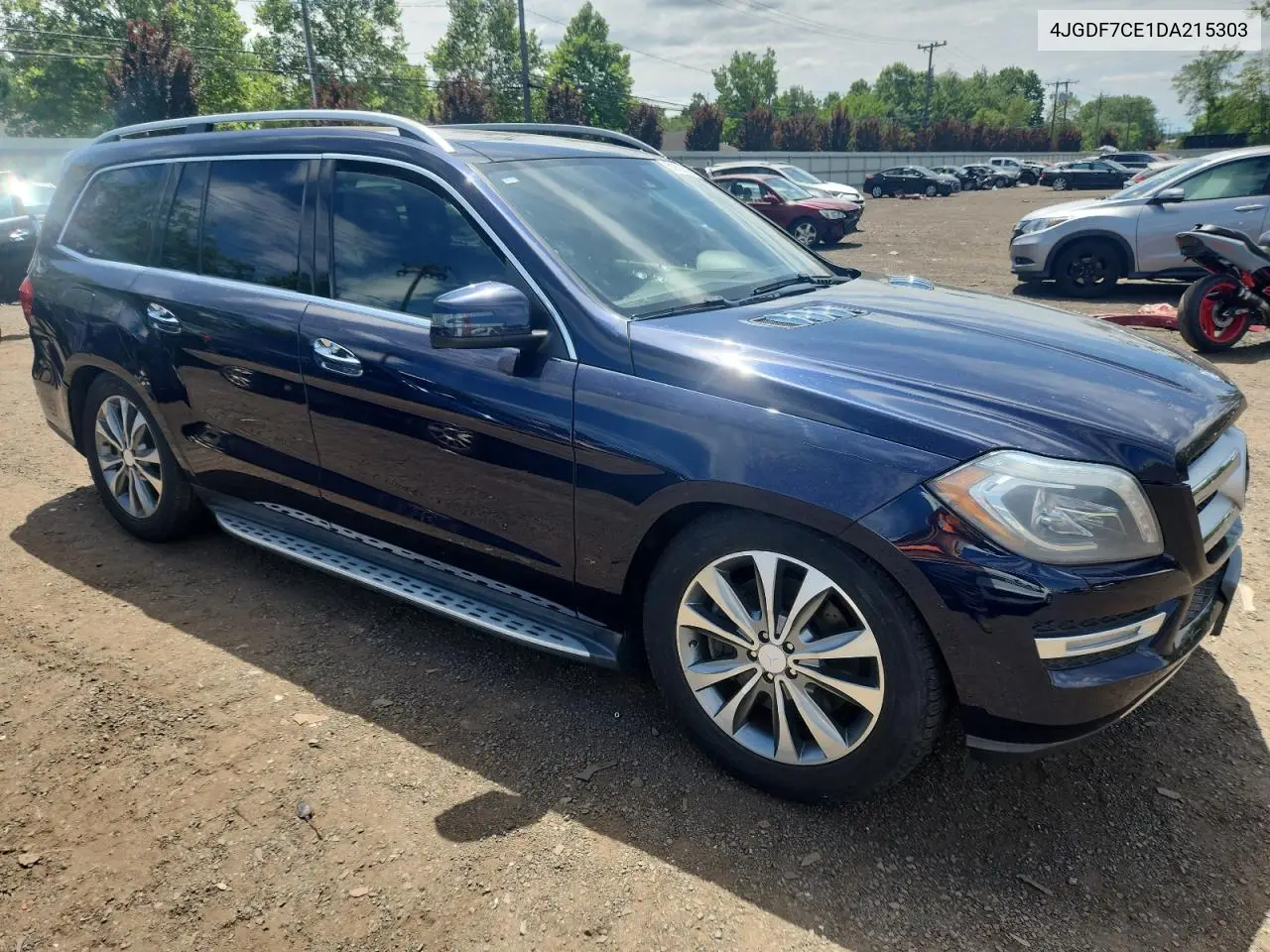 2013 Mercedes-Benz Gl 450 4Matic VIN: 4JGDF7CE1DA215303 Lot: 64820315