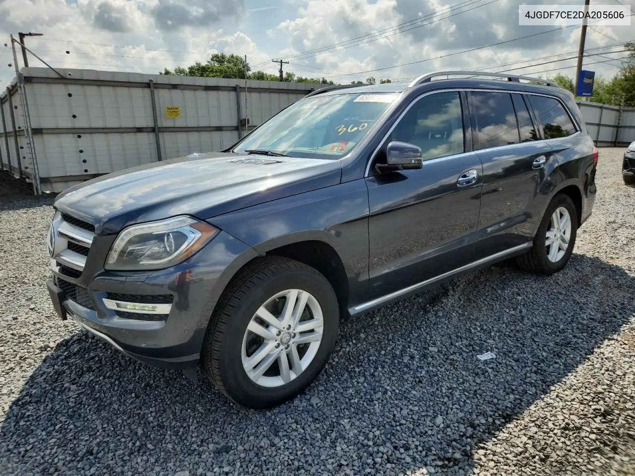 2013 Mercedes-Benz Gl 450 4Matic VIN: 4JGDF7CE2DA205606 Lot: 65091565