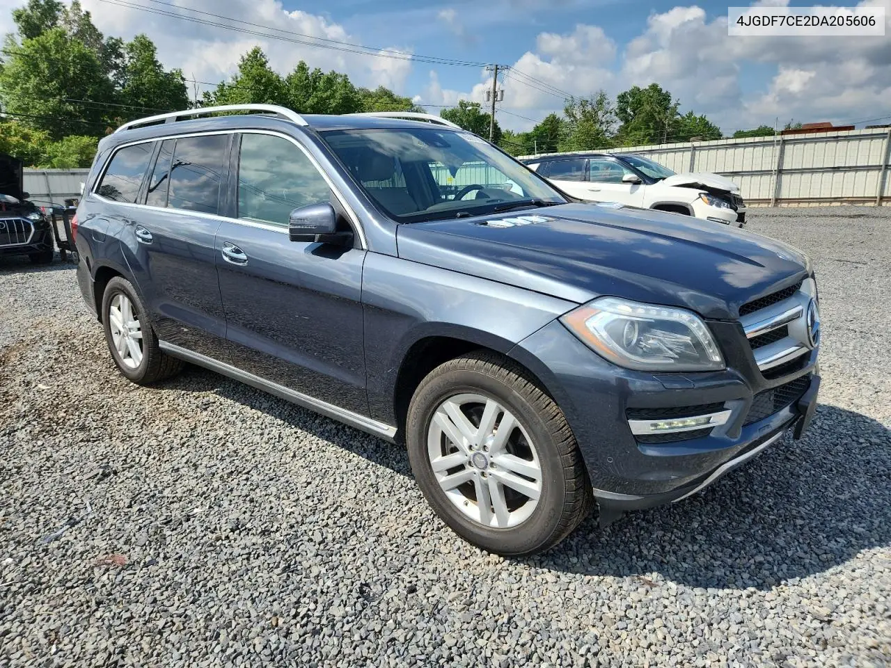 2013 Mercedes-Benz Gl 450 4Matic VIN: 4JGDF7CE2DA205606 Lot: 65091565