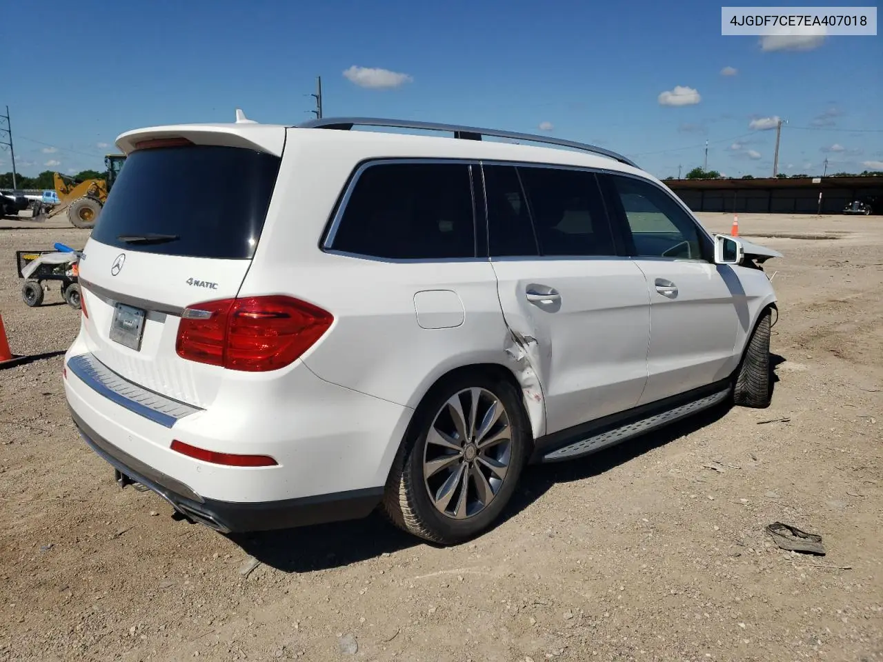 2014 Mercedes-Benz Gl 450 4Matic VIN: 4JGDF7CE7EA407018 Lot: 55134375