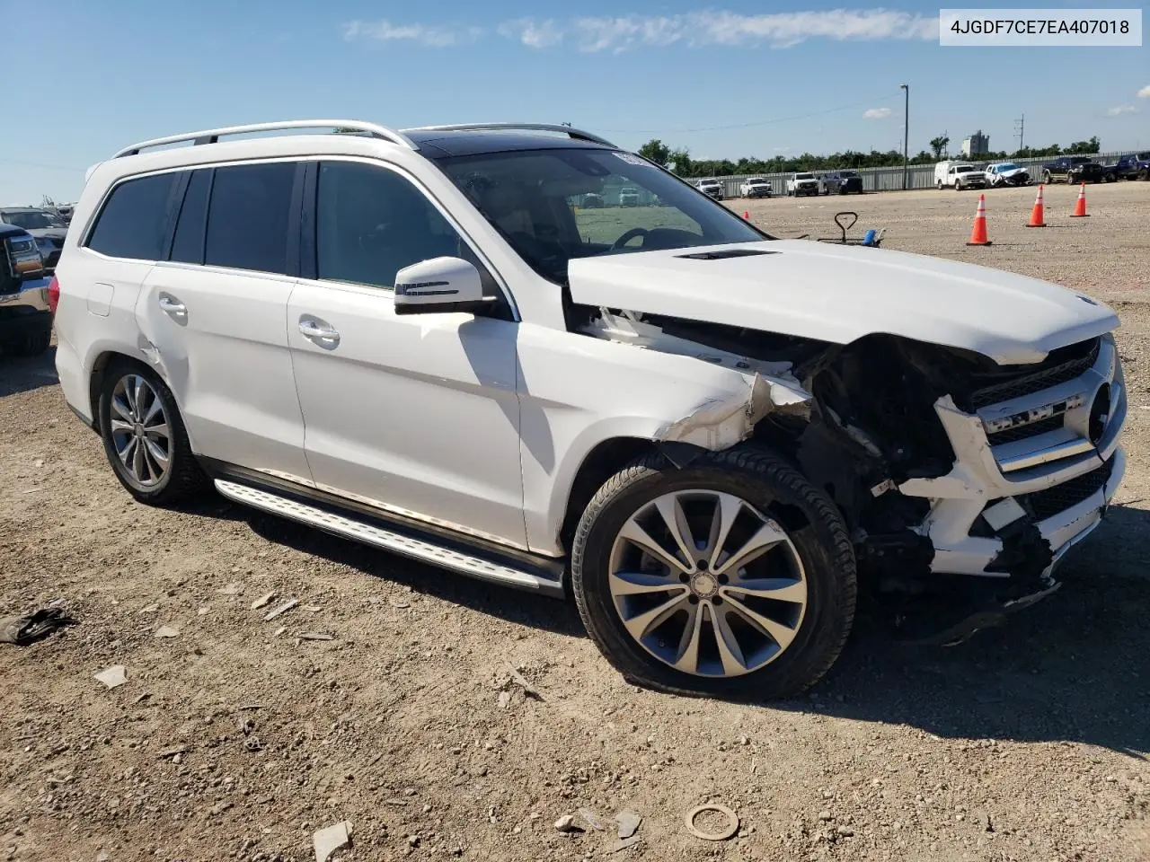 2014 Mercedes-Benz Gl 450 4Matic VIN: 4JGDF7CE7EA407018 Lot: 55134375