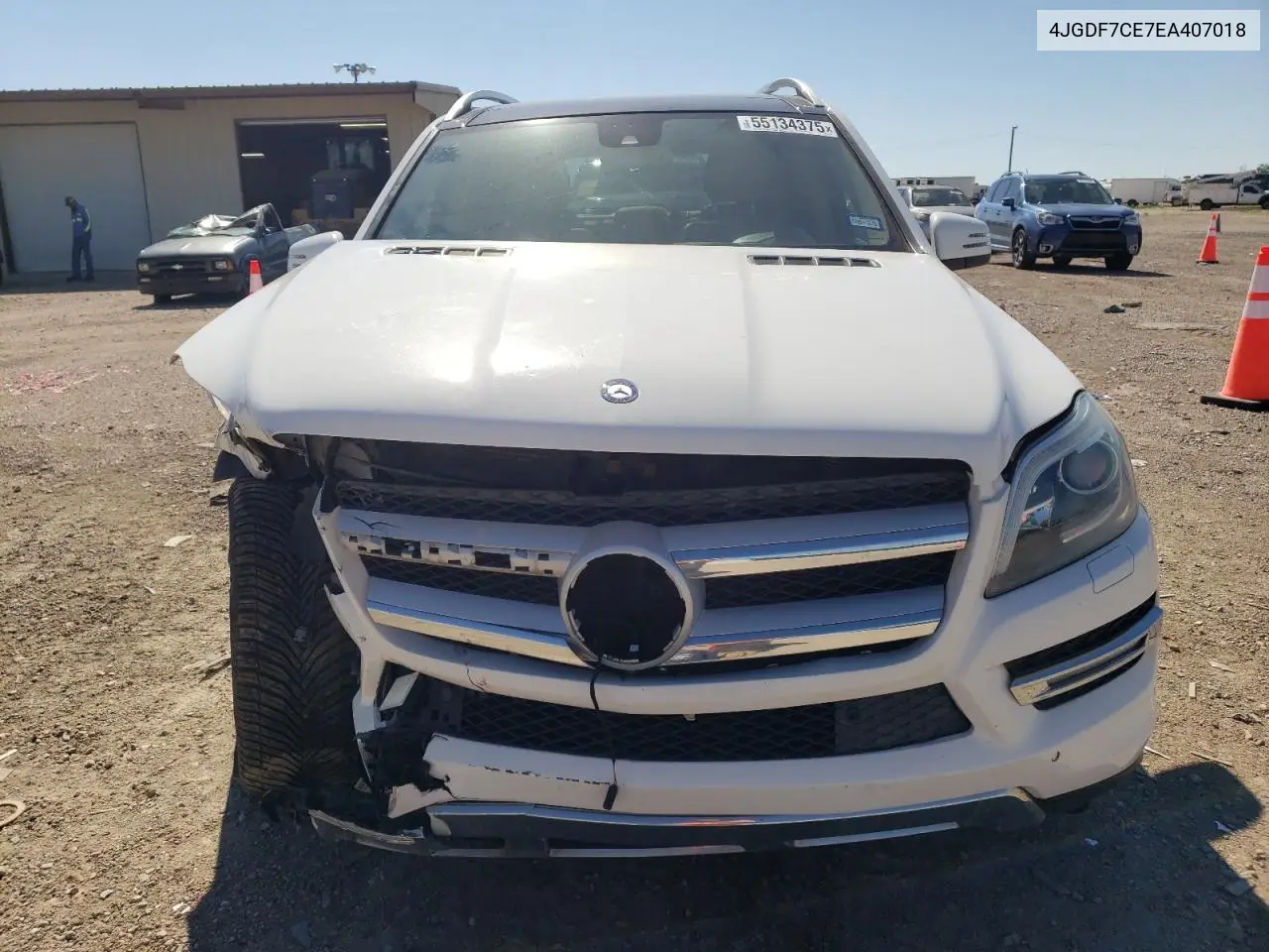 2014 Mercedes-Benz Gl 450 4Matic VIN: 4JGDF7CE7EA407018 Lot: 55134375