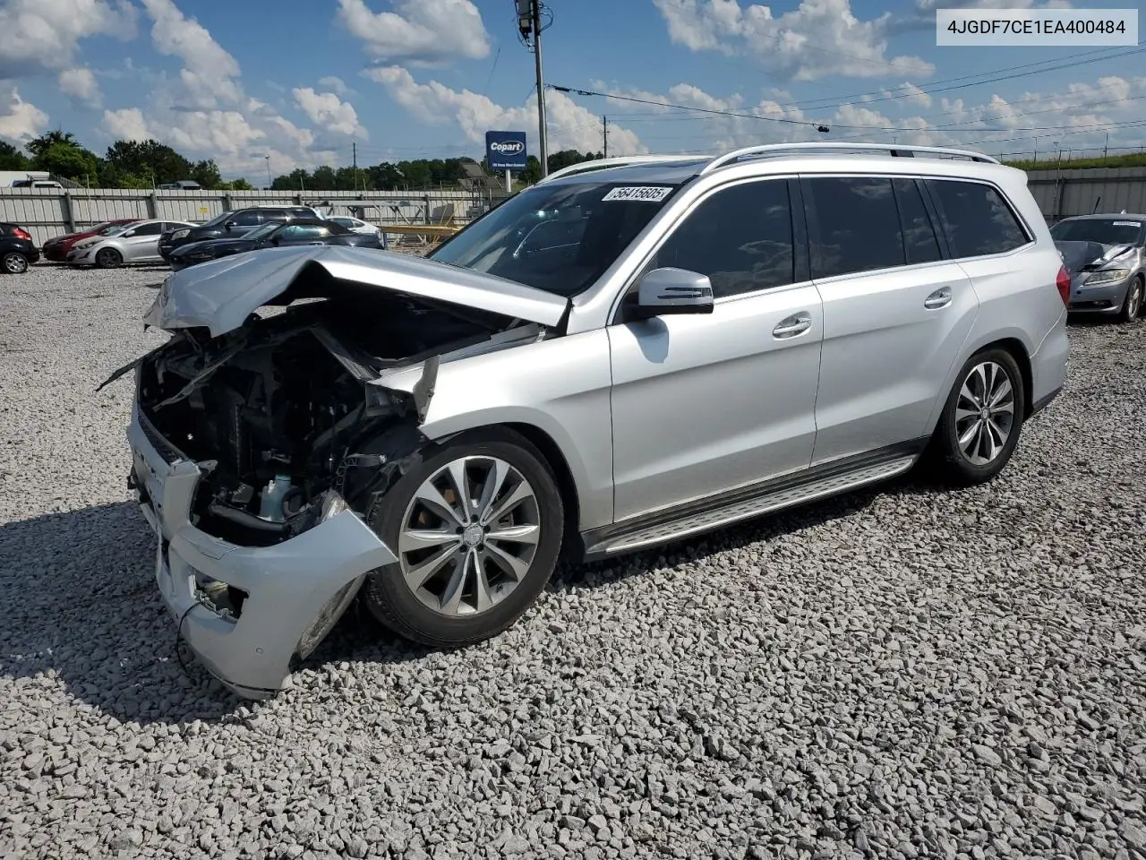 2014 Mercedes-Benz Gl 450 4Matic VIN: 4JGDF7CE1EA400484 Lot: 56415605