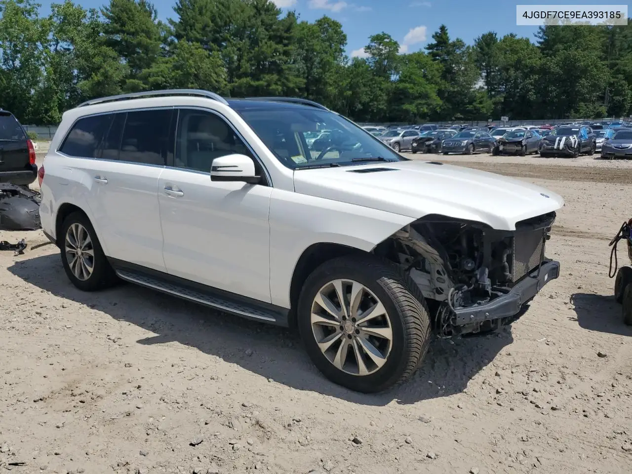 2014 Mercedes-Benz Gl 450 4Matic VIN: 4JGDF7CE9EA393185 Lot: 61626955