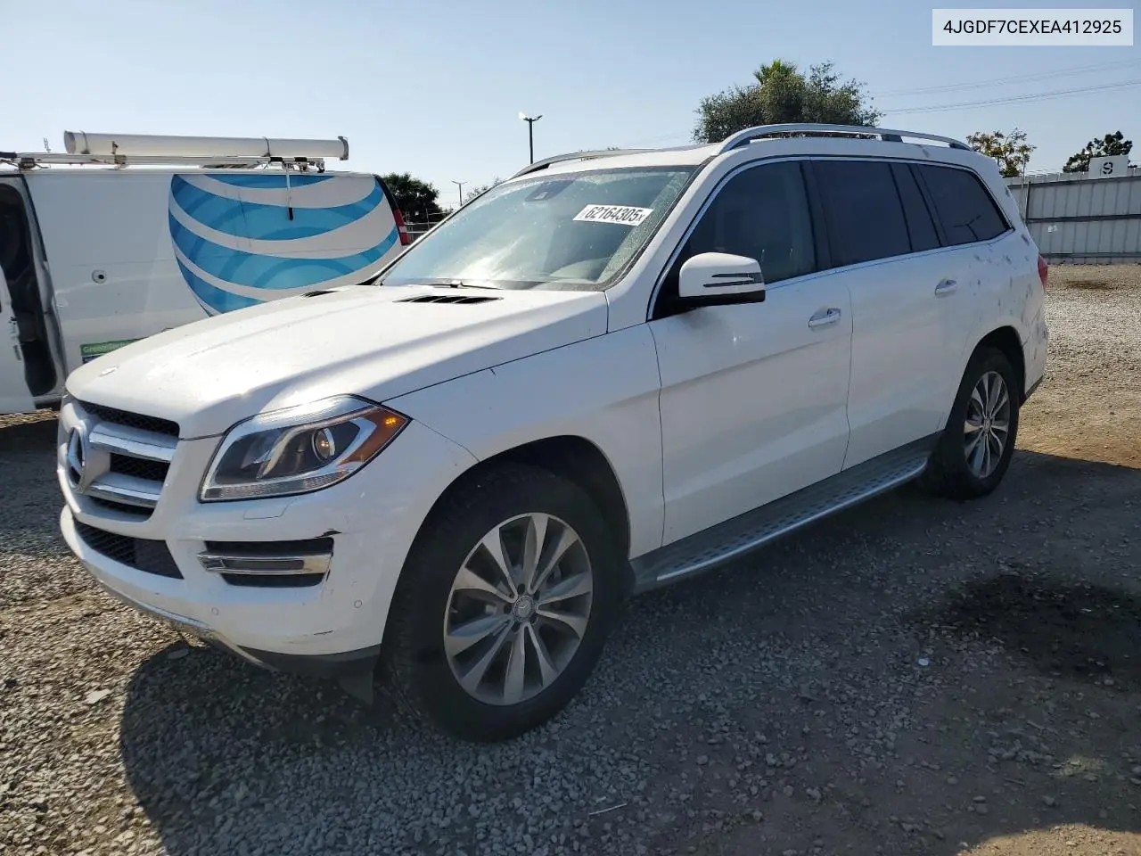 2014 Mercedes-Benz Gl 450 4Matic VIN: 4JGDF7CEXEA412925 Lot: 62164305