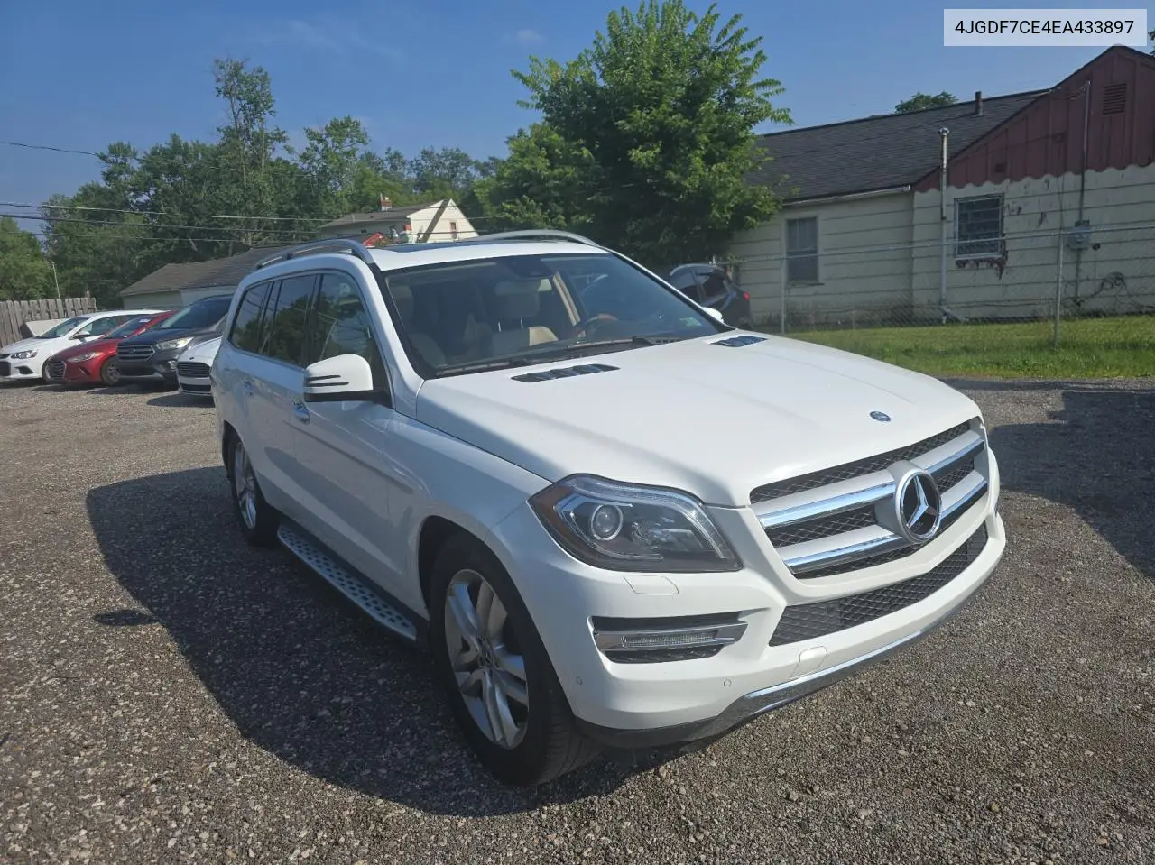 2014 Mercedes-Benz Gl 450 4Matic VIN: 4JGDF7CE4EA433897 Lot: 66036035