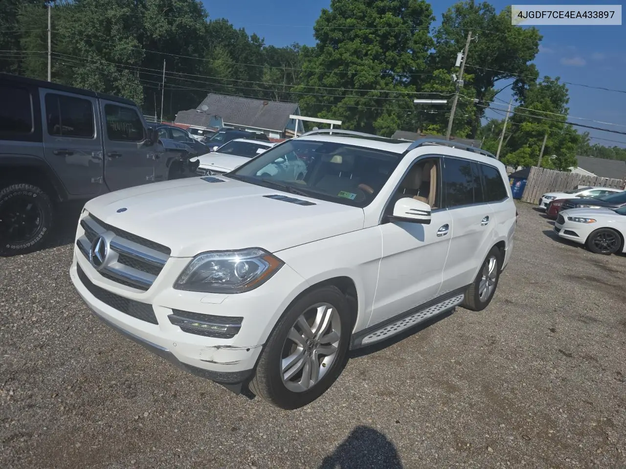 2014 Mercedes-Benz Gl 450 4Matic VIN: 4JGDF7CE4EA433897 Lot: 66036035