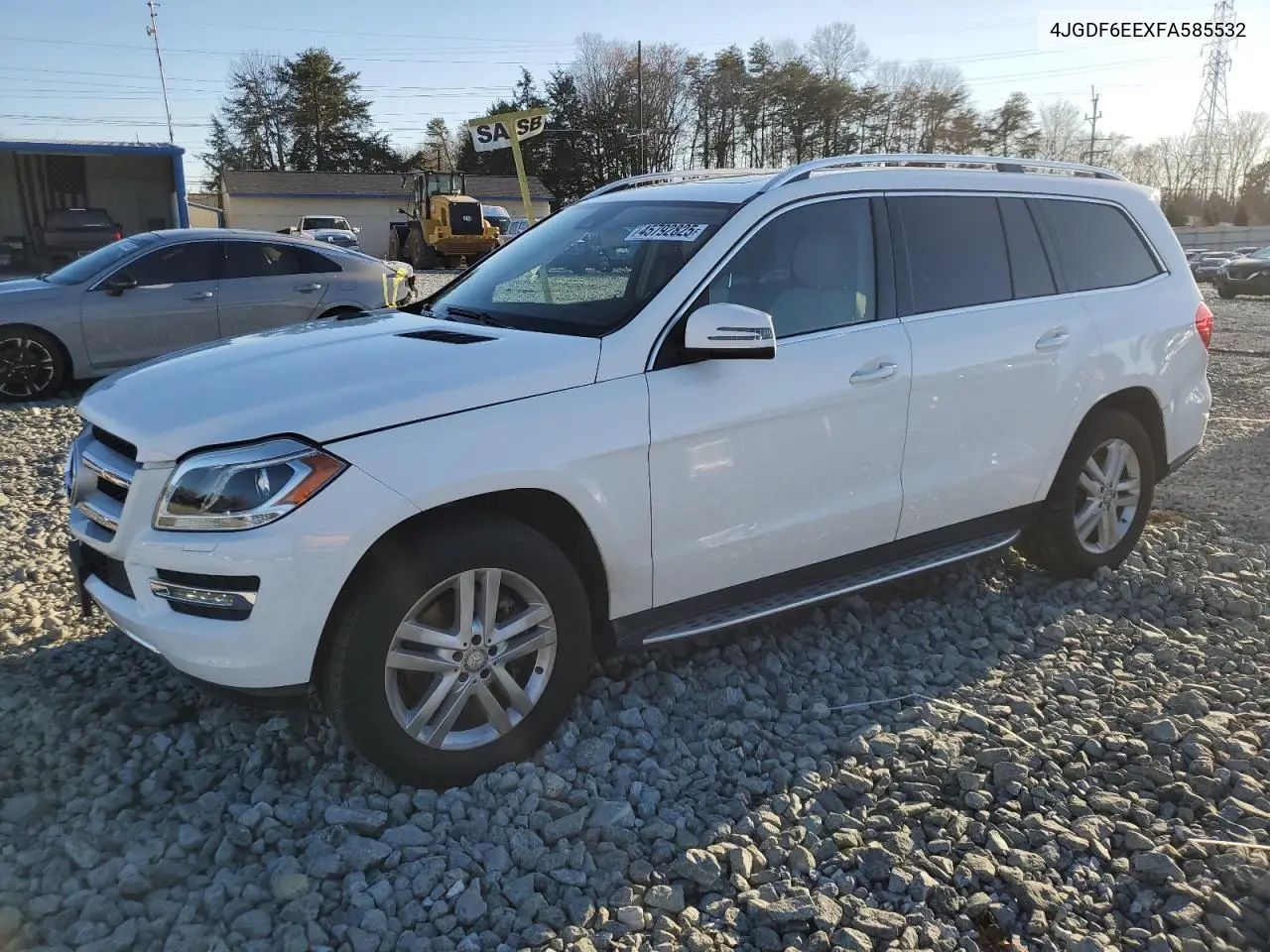 2015 Mercedes-Benz Gl 450 4Matic VIN: 4JGDF6EEXFA585532 Lot: 45792825