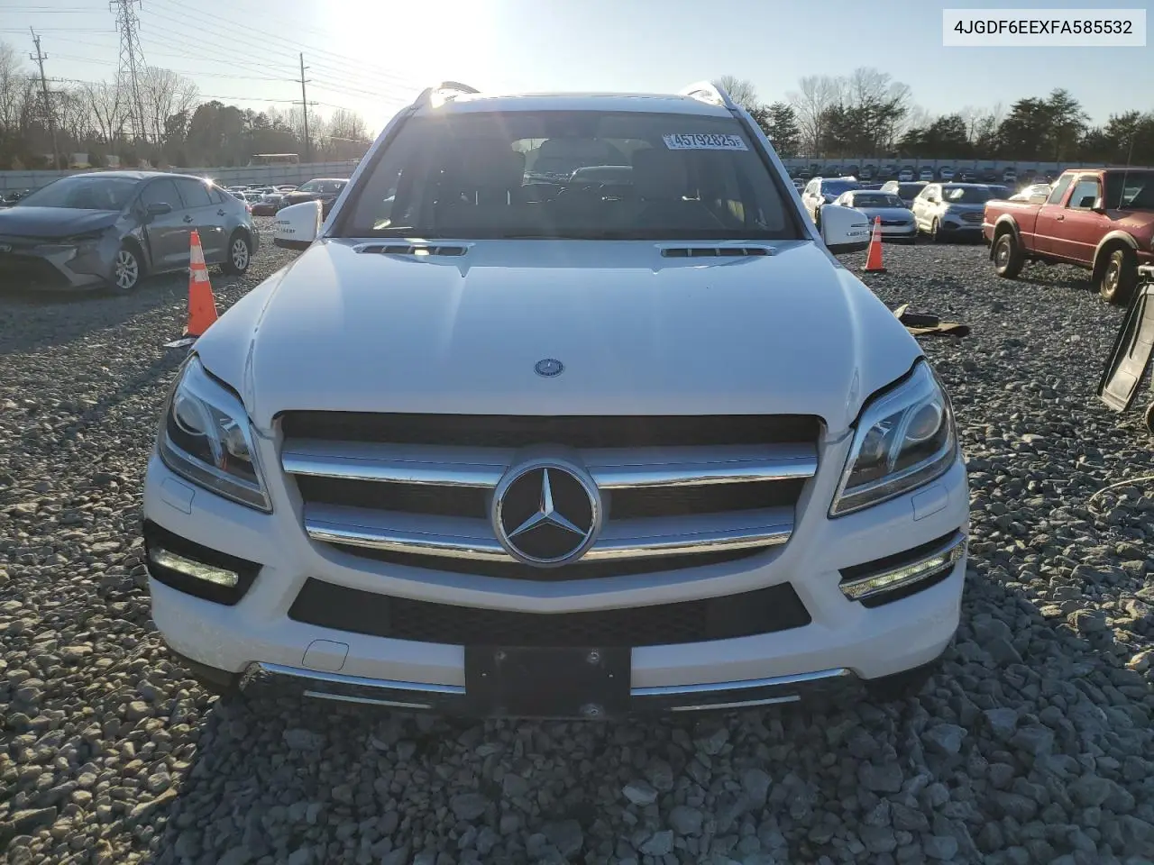 2015 Mercedes-Benz Gl 450 4Matic VIN: 4JGDF6EEXFA585532 Lot: 45792825
