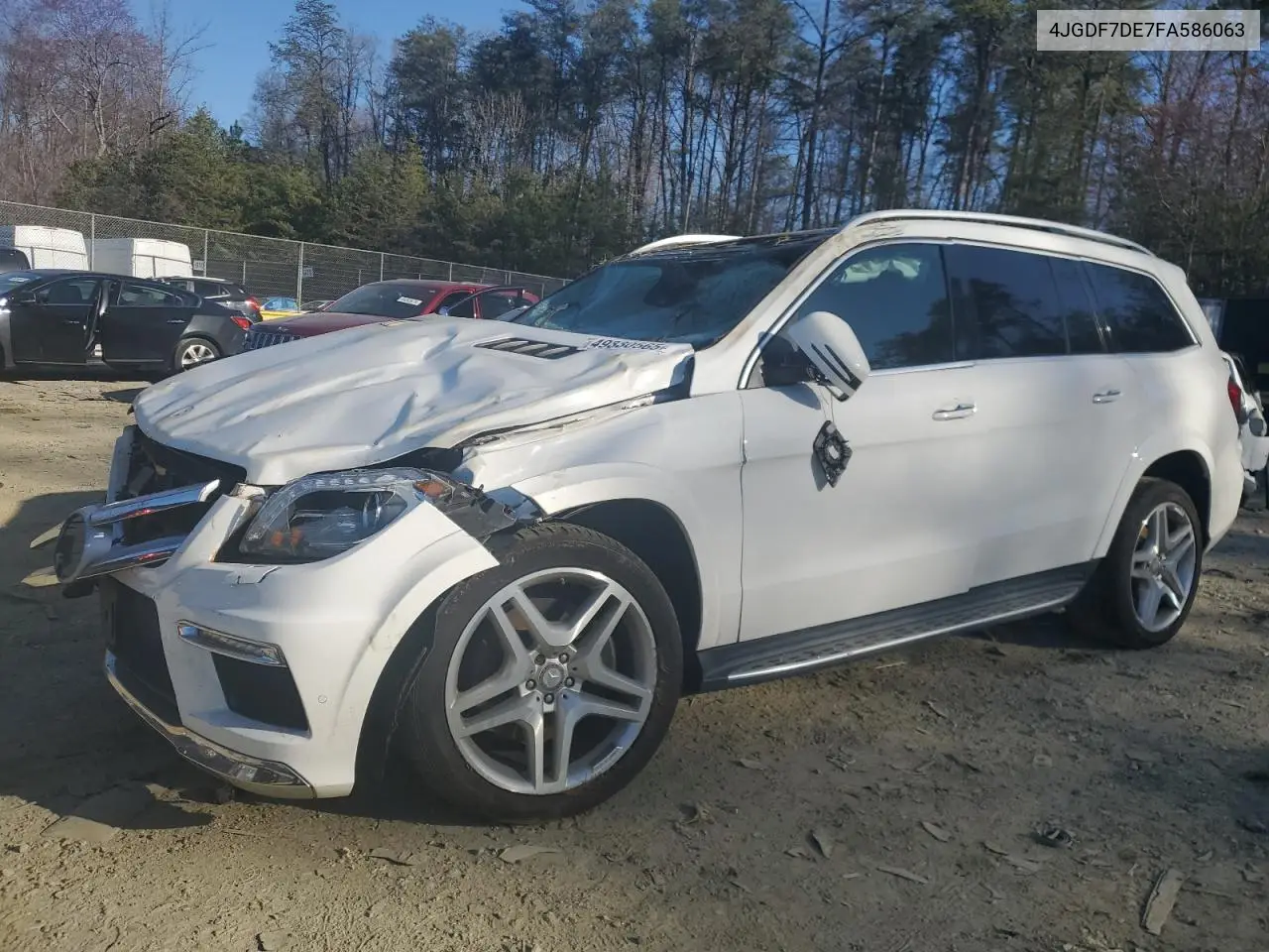 2015 Mercedes-Benz Gl 550 4Matic VIN: 4JGDF7DE7FA586063 Lot: 49330565