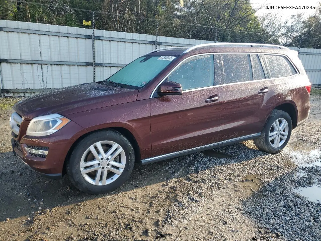 2015 Mercedes-Benz Gl 450 4Matic VIN: 4JGDF6EEXFA470235 Lot: 51500935