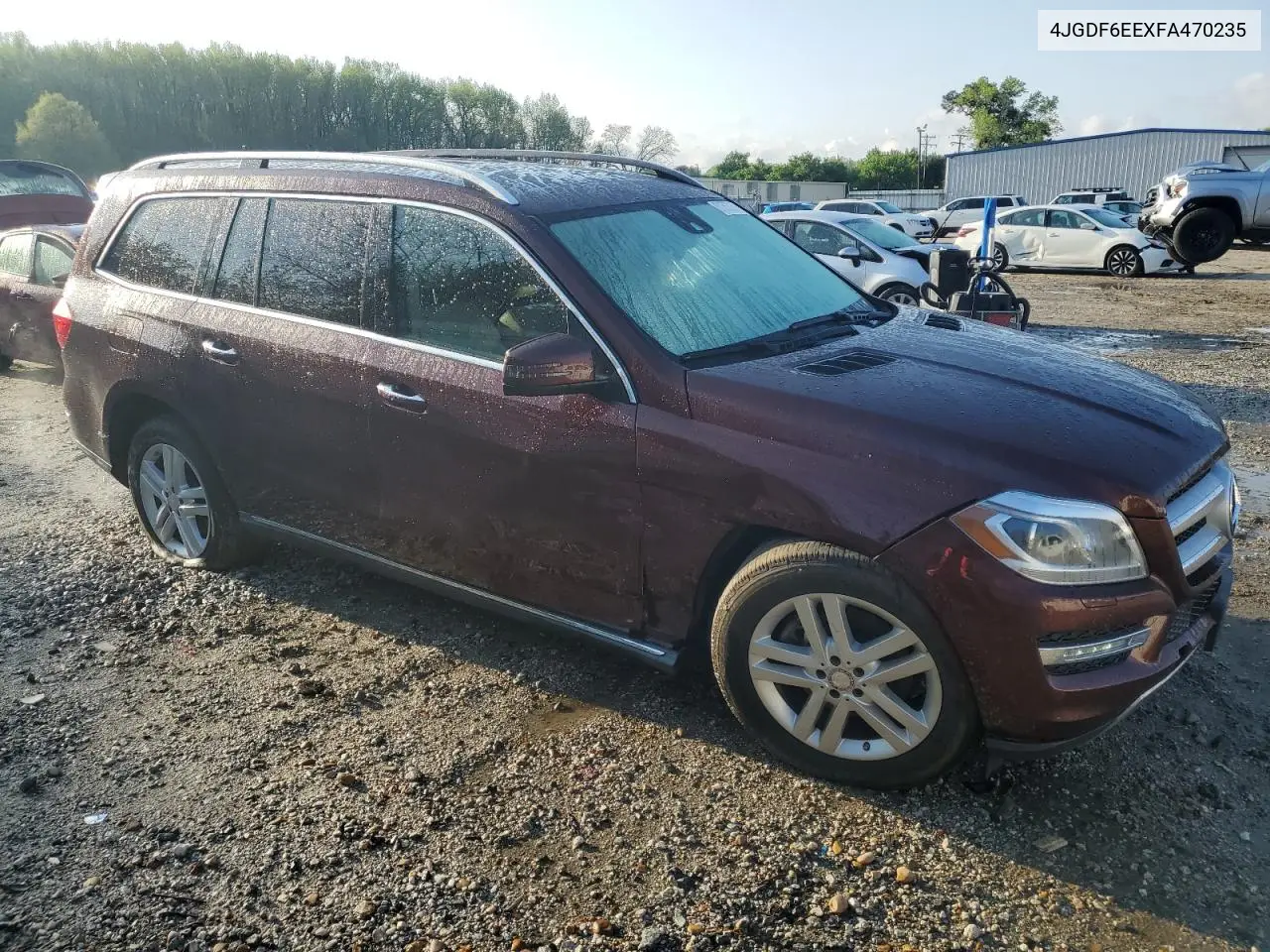 2015 Mercedes-Benz Gl 450 4Matic VIN: 4JGDF6EEXFA470235 Lot: 51500935